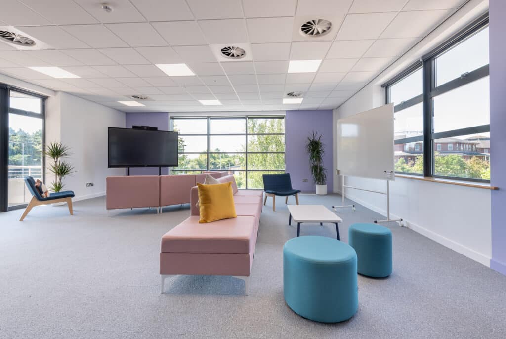 Cuckoo - office meeting space with soft seating