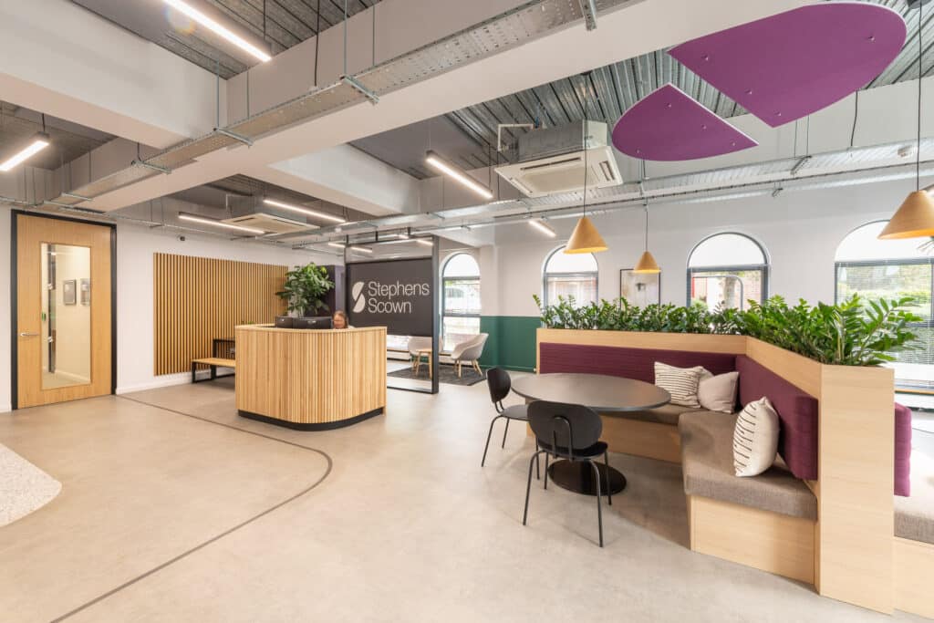 Stephen Scown Exeter Header modern open office reception space