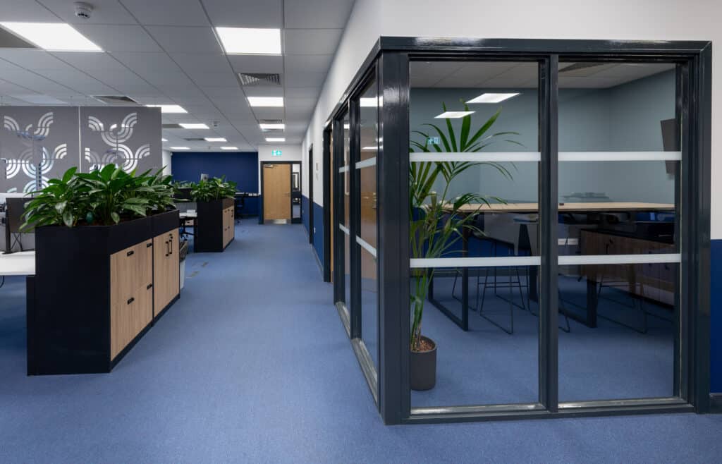 Goonvean 6 open worspace glazed meeting room