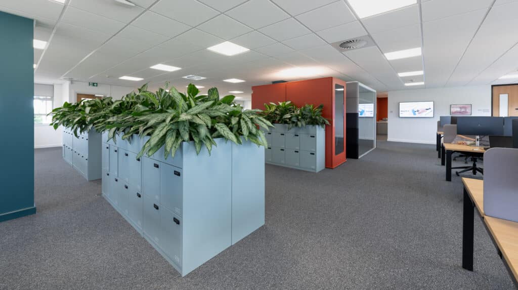 Stephen Scown Taunton 5 open plan office and filing area